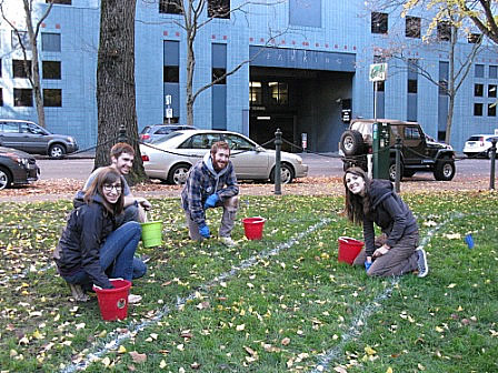 Voluntolds at Hocus Pocus Crocus Planting